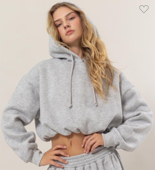 Bubble Crop Hoodie